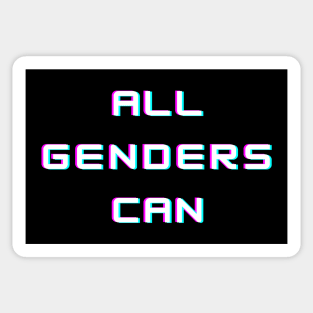 All Genders Can [Futuristic] Sticker